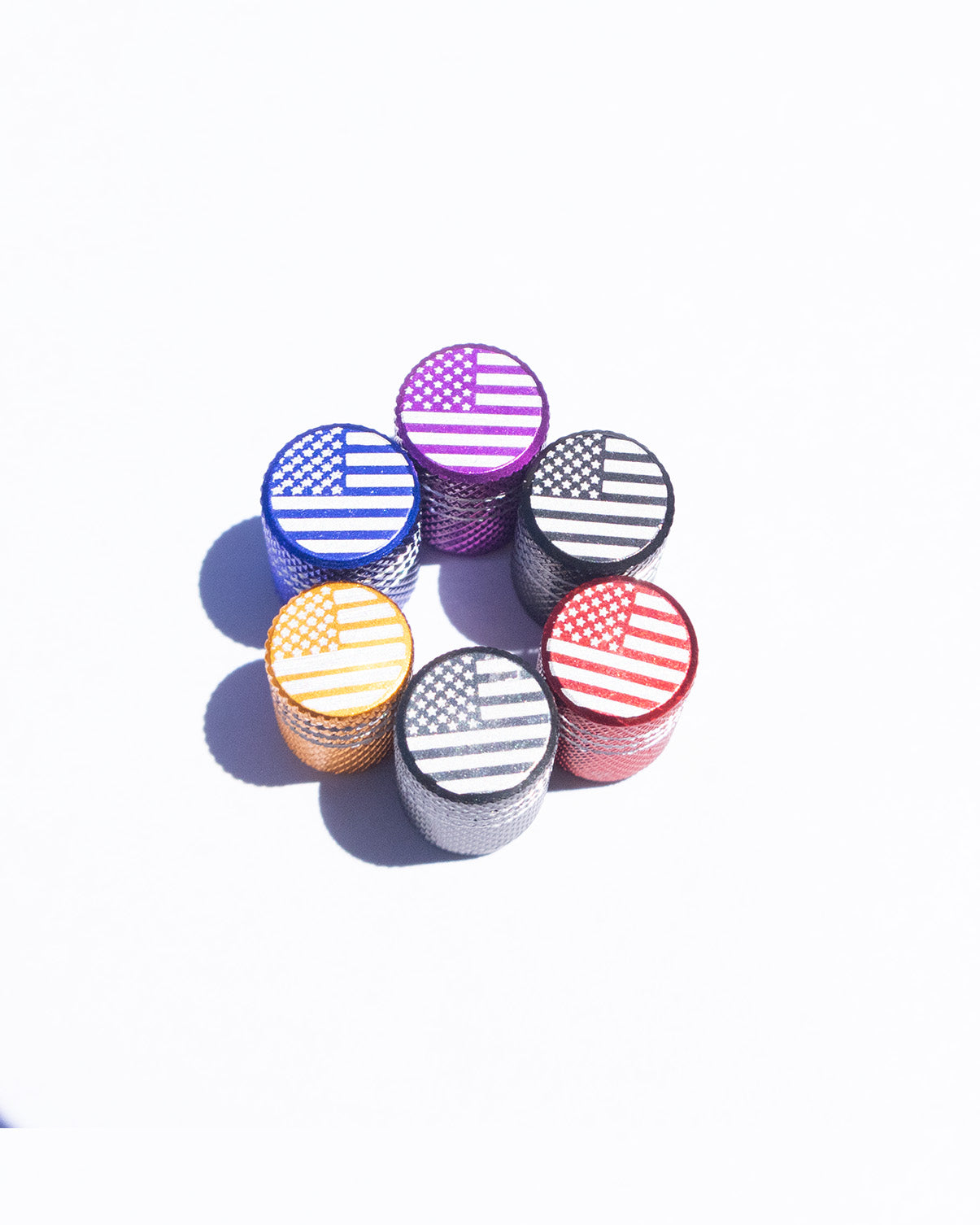 American Flag Valve Caps